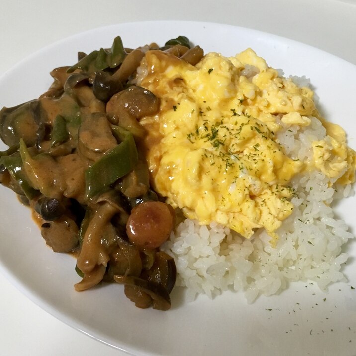 カレーオムライス風？ランチ